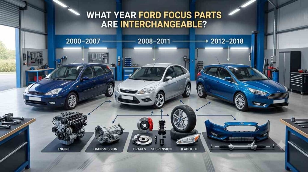 What Year Ford Focus Parts Are Interchangeable